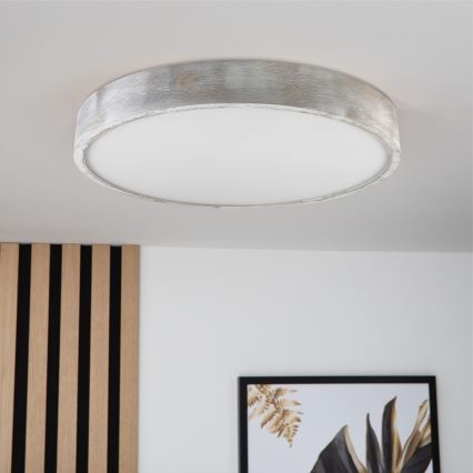 Brilagi - Plafonieră PINO 3xE27/15W/230V pin/argintiu Ø 47,5 cm