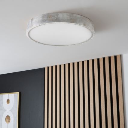 Brilagi - Plafonieră PINO 3xE27/15W/230V pin/argintiu Ø 47,5 cm