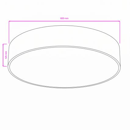 BRILAGI - Plafonieră POOL 5xE27/15W/230V Ø 60 cm IP54 bej