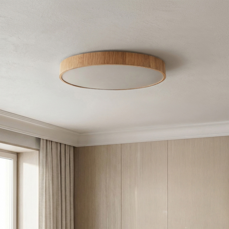Brilagi - Plafonieră LED POOL 48W/230V 3000/4000/6000K Ø 40 cm, decor lemn