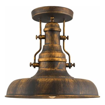 Brilagi - Plafonieră PYRONIC 1xE27/40W/230V Ø 32 cm bronz/patină