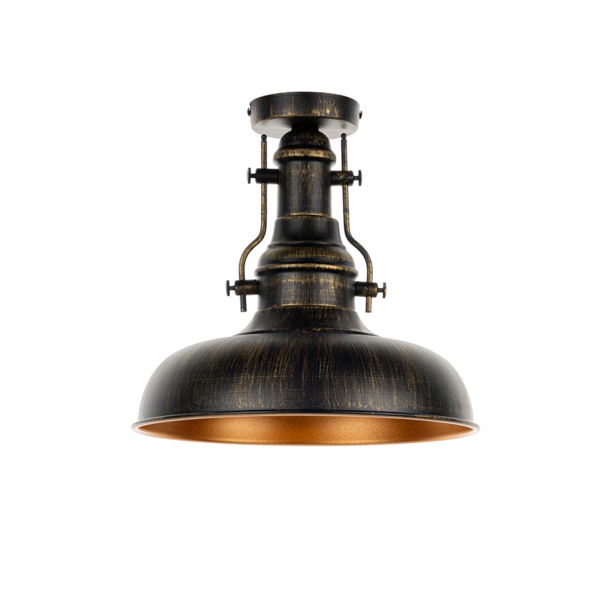 Brilagi - Plafonieră PYRONIC 1xE27/40W/230V Ø 32 cm bronz/patină