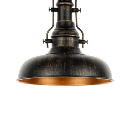 Brilagi - Plafonieră PYRONIC 1xE27/40W/230V Ø 32 cm bronz/patină