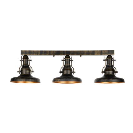 Brilagi - Plafonieră PYRONIC 3xE27/40W/230V bronz/patină