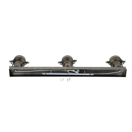 Brilagi - Plafonieră PYRONIC 3xE27/40W/230V bronz/patină