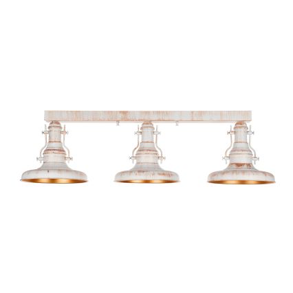 Brilagi - Plafonieră PYRONIC 3xE27/40W/230V crem/patină