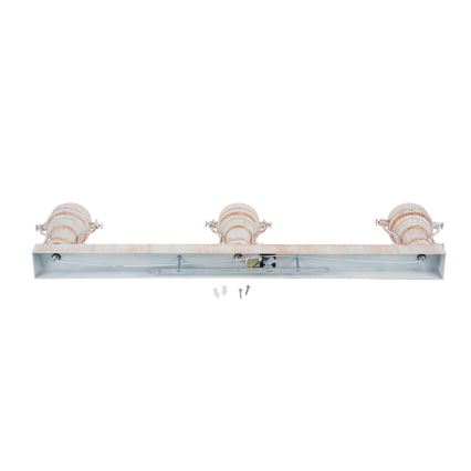 Brilagi - Plafonieră PYRONIC 3xE27/40W/230V crem/patină