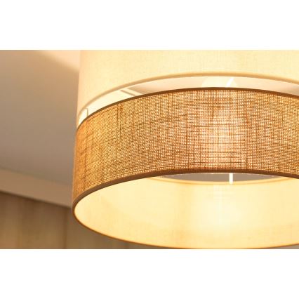 Brilagi - Plafonieră aplicată ROYAL YUTE 1xE27/15W/230V diam. 40 cm bej/crem
