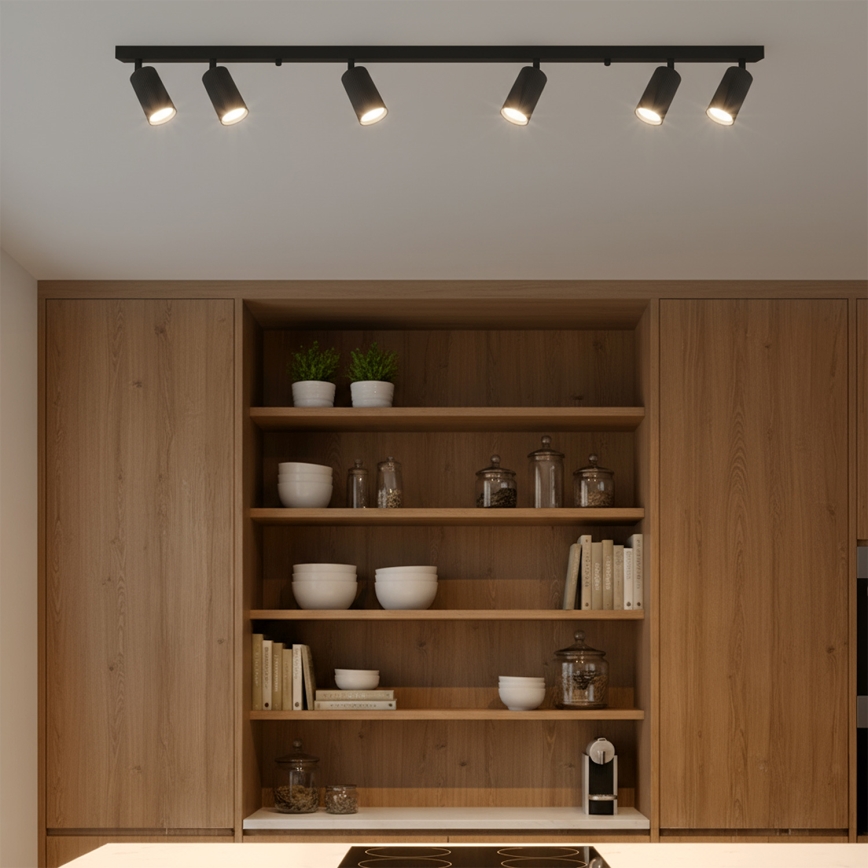 Brilagi - Plafonieră SELE MODERN cu 6 spoturi 6xGU10/30W/230V negru