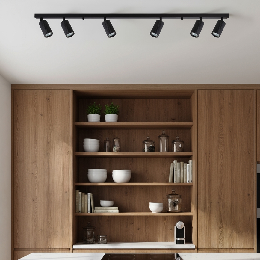Brilagi - Plafonieră SELE MODERN cu 6 spoturi 6xGU10/30W/230V negru