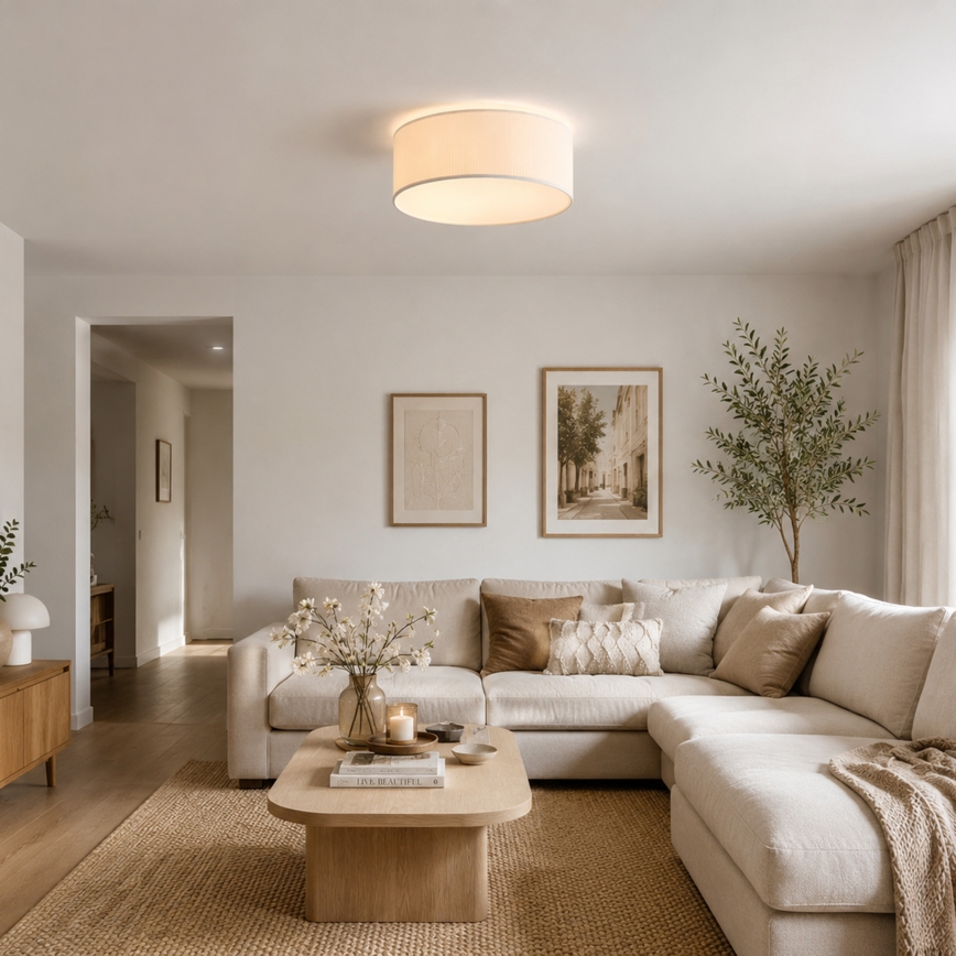 Brilagi - Plafonieră SIRIJA MODERN 2xE27/60W/230V Ø 35 cm crem