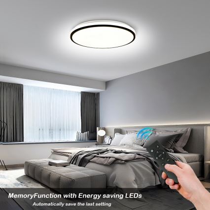 Brilagi - Plafonieră LED dimabilă SMART, 36W, 230V, Ø48 cm, 3000–6000K, Wi‑Fi Tuya Beacon + telecomandă