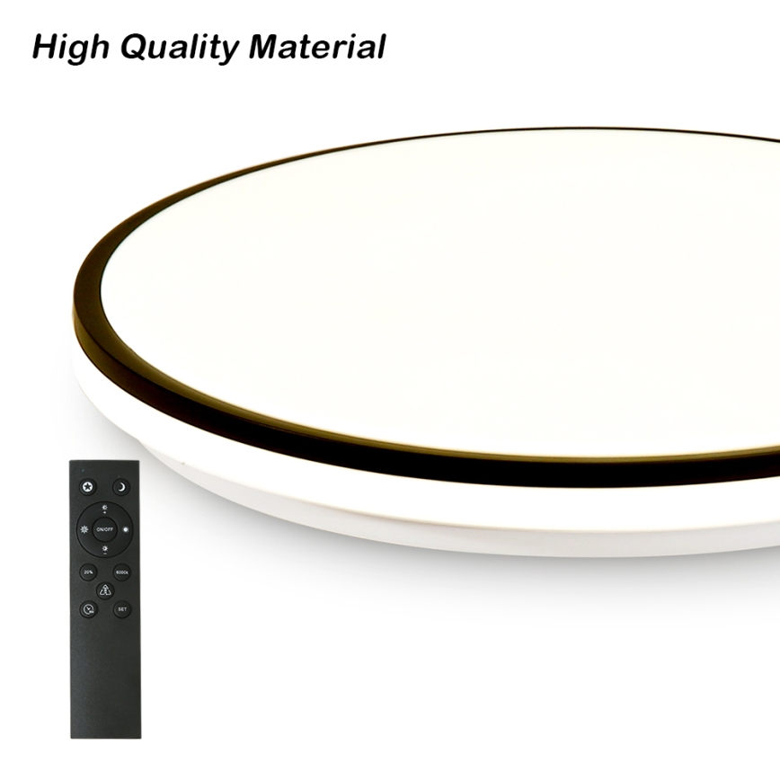 Brilagi - Plafonieră LED dimabilă SMART, 36W, 230V, Ø48 cm, 3000–6000K, Wi‑Fi Tuya Beacon + telecomandă