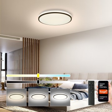 Brilagi - Plafonieră SMART LED dimabilă LED/24W/230V Ø 38 cm 3000-6000K Wi-Fi Tuya Beacon + telecomandă