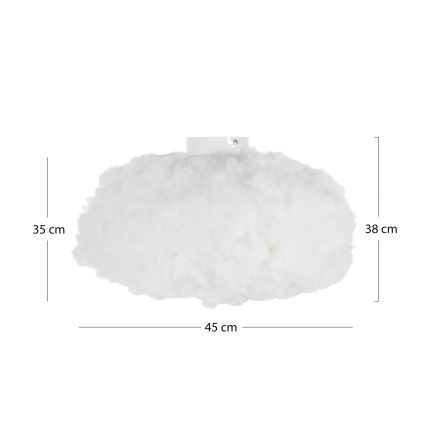 Brilagi - Plafonieră SOLEAIR 1x E27/40W/230V Ø 45 cm albă