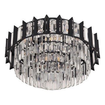 Brilagi - Plafonieră SPECTRA 5xE14/40W/230V diam. 48 cm neagră