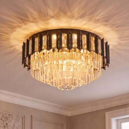 BRILAGI - Plafonieră SPECTRA 5xE14/40W/230V diam. 48 cm neagră