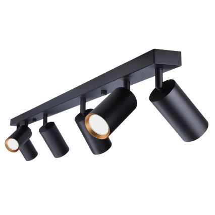 Brilagi - Spot LED RGBW dimabil SELE 6x GU10/6,5W/230V 2700-6500K negru/auriu