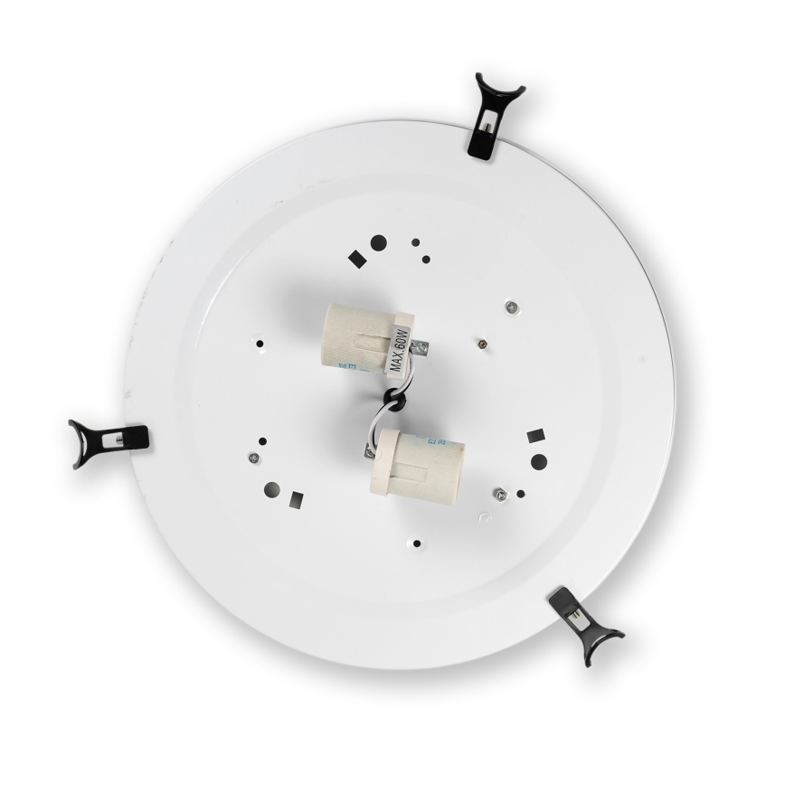 Brilagi - Plafonieră Tiffany cu vitralii IVORIU 2xE27/60W/230V Ø 40 cm