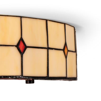 Brilagi - Plafonieră Tiffany din vitralii SUNFLOWER, 3xE27/60W/230V, Ø 40 cm