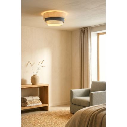 Brilagi - Plafonieră TRIO, 1xE27/60W/230V, Ø 40 cm, crem/gri
