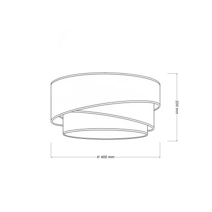 Brilagi - Plafonieră TRIO, 1xE27/60W/230V, Ø 40 cm, crem/gri