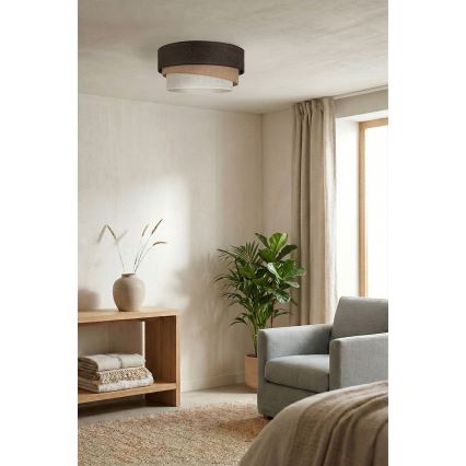 Brilagi - Plafonieră TRIO 1xE27/60W/230V, Ø 40 cm, maro/bej/alb