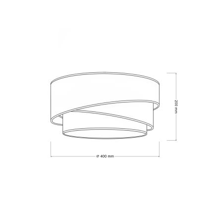 Brilagi - Plafonieră TRIO 1xE27/60W/230V, Ø 40 cm, maro/bej/alb