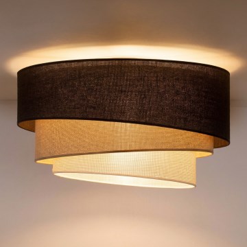 Brilagi - Plafonieră TRIO, 3x E27, 60 W, 230 V, diametru 60 cm, maro/bej/alb