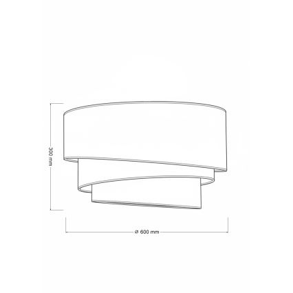 Brilagi - Plafonieră TRIO, 3x E27, 60 W, 230 V, diametru 60 cm, maro/bej/alb