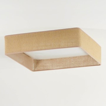 Brilagi - Plafonieră VELVET SQUARE LED/24W/230V 43x43 cm maro