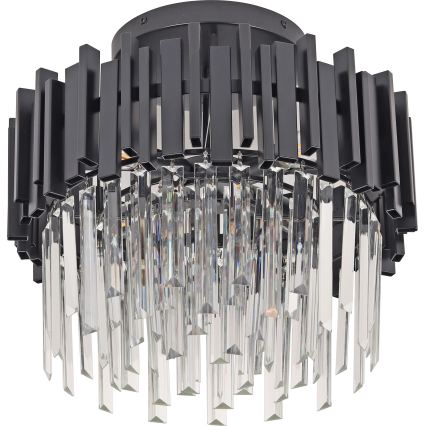 Brilagi - Plafonieră VERVE 6xE14/40W/230V diam. 60 cm neagră