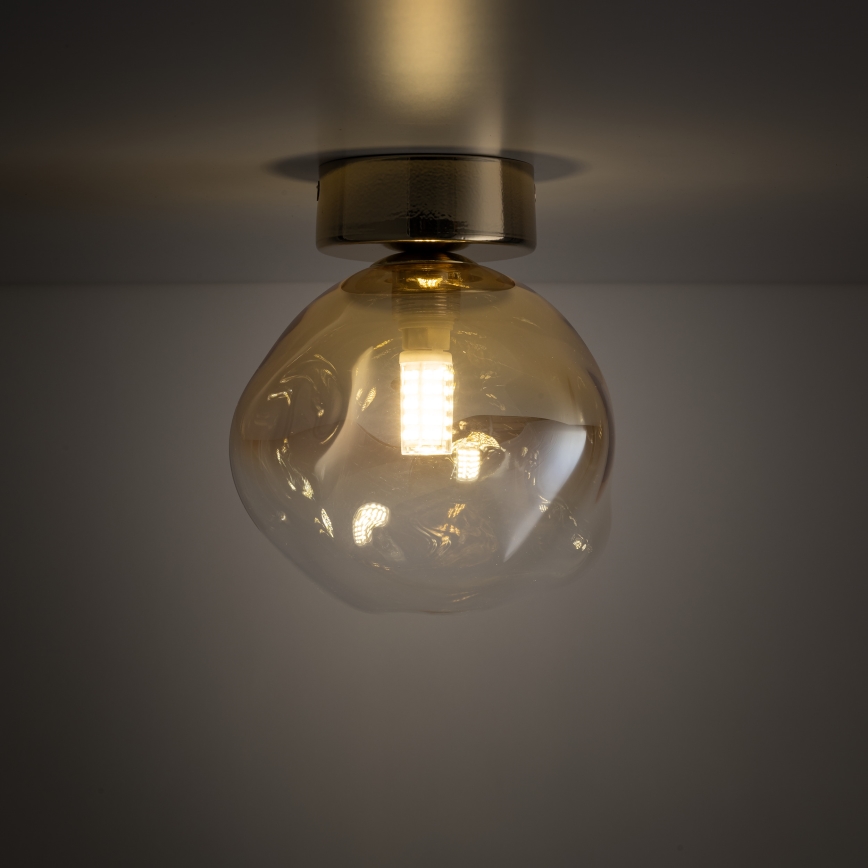 Brilagi - Plafonieră VULCANO 1xG9/8W/230V auriu/bej fumuriu