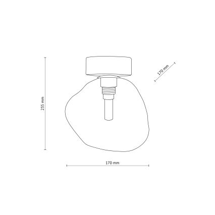 Brilagi - Plafonieră VULCANO 1xG9/8W/230V auriu/bej fumuriu