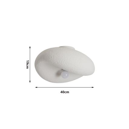 BRILAGI - Plafonieră WABI SABI 1xE27/60W/230V Ø 40 cm albă