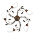 BRILAGI - Plafonieră WILLOW 5xE27/40W/230V Ø 75 cm bronz