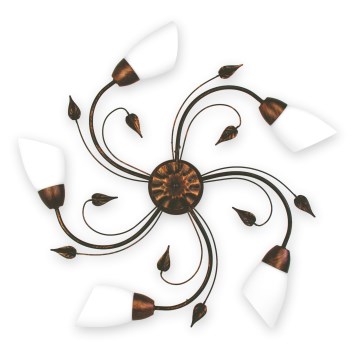 BRILAGI - Plafonieră WILLOW 5xE27/40W/230V Ø 75 cm bronz