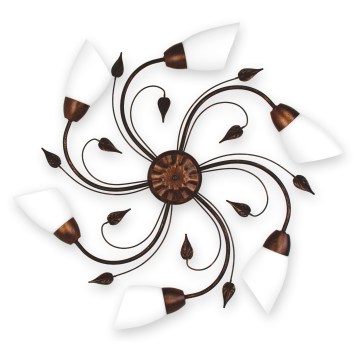BRILAGI - Plafonieră WILLOW 6xE27/40W/230V Ø 75 cm bronz