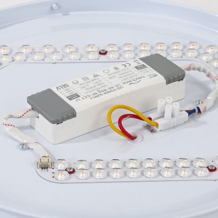 Brilagi - Plafonieră LED WOODROUND, 30W, 230V, 3000/4000/6000K, Ø 40 cm, corp din lemn, CRI 90