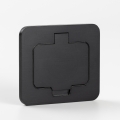 Brilagi - Priză de pardoseală încastrată pentru exterior IP55, neagră, dreptunghiulară