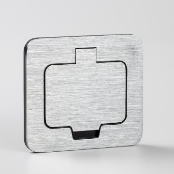 Brilagi - Priză încastrată pentru bucătărie INBOX IP55, crom mat, dreptunghiulară