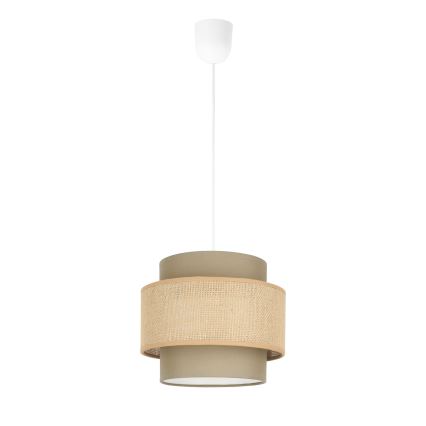 Brilagi RESNA - lustră suspendată pe cablu, 1xE27/60W/230V, Ø 20 cm, maro/bej