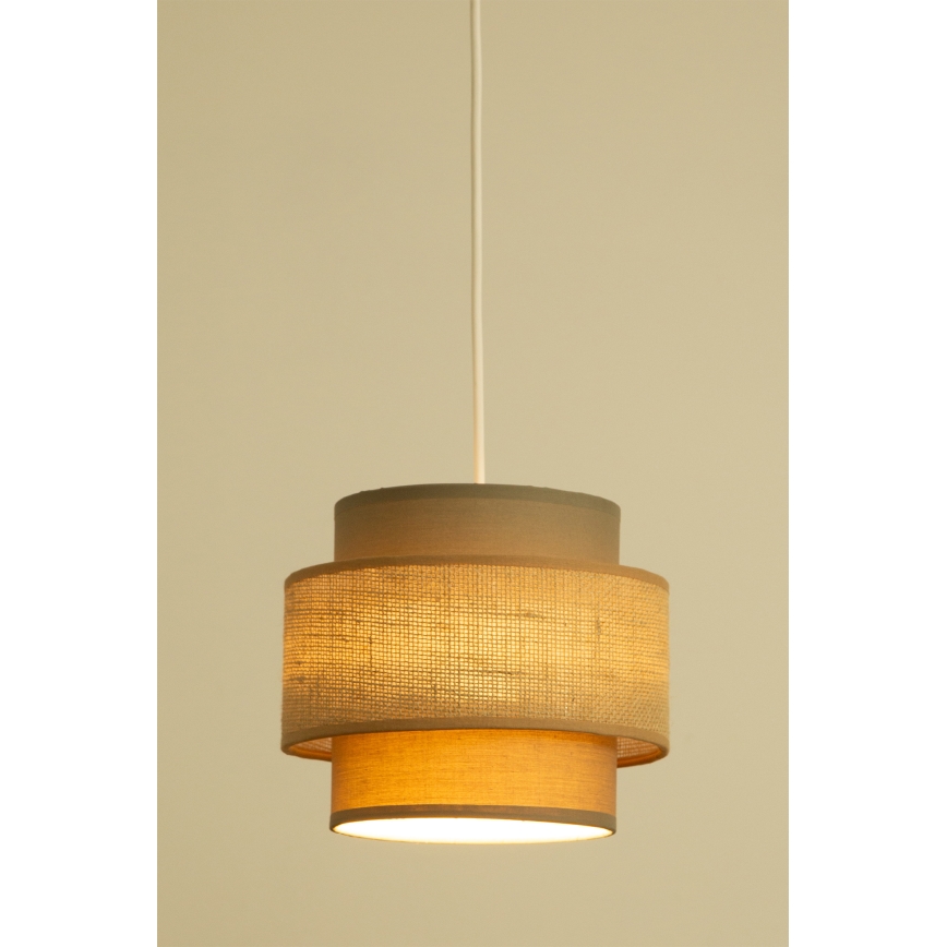 Brilagi RESNA - lustră suspendată pe cablu, 1xE27/60W/230V, Ø 20 cm, maro/bej
