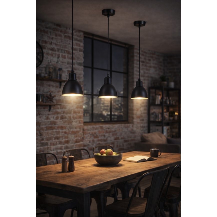 Brilagi RIDDY - Lustră LED pe cablu, 1xE27/60W/230V, neagră