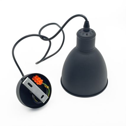 Brilagi RIDDY - Lustră LED pe cablu, 1xE27/60W/230V, neagră