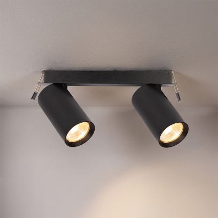 Brilagi SELE Spot încastrat 2xGU10/30W/230V negru