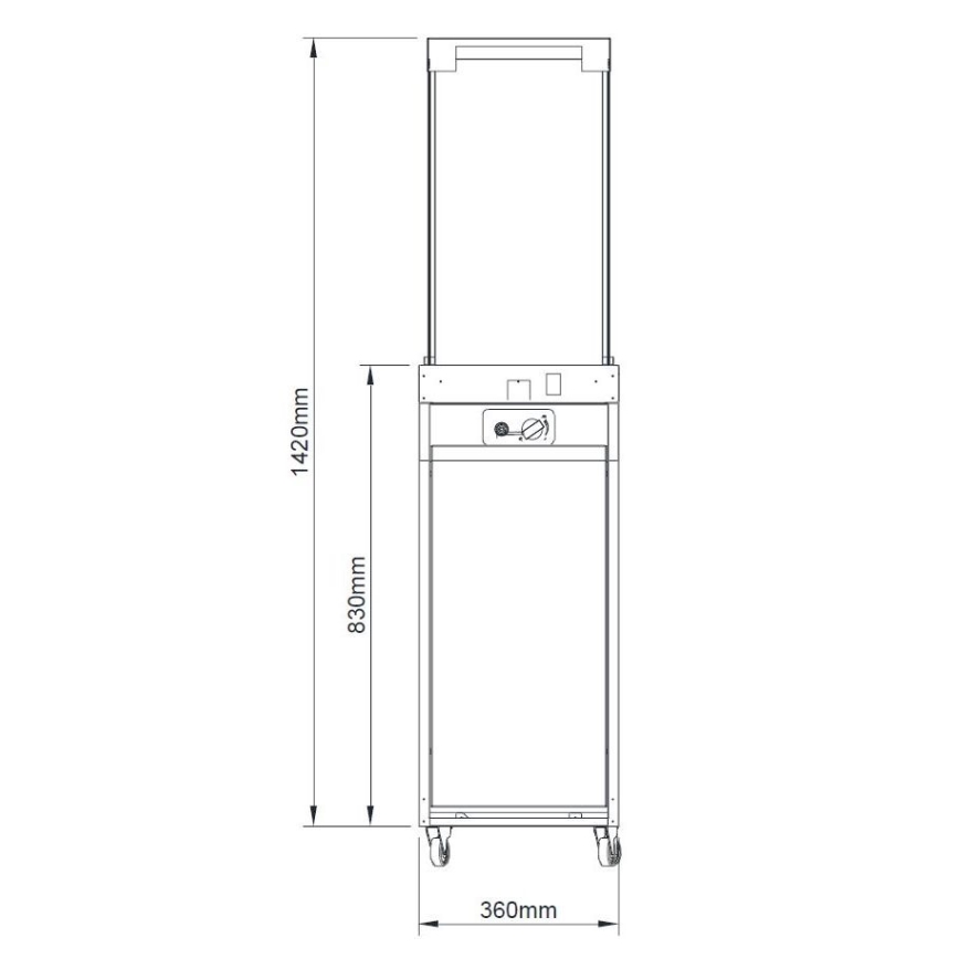 Brilagi - Șemineu pe gaz pentru exterior FLARO GAS, 142 x 36 cm, 8 kW, 1x AAA, antracit, cu husă de protecție
