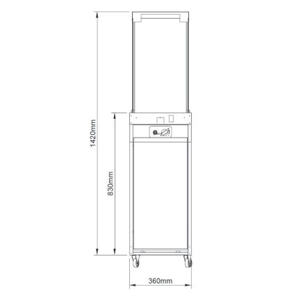 Brilagi - Șemineu pe gaz pentru exterior FLARO GAS, 142 x 36 cm, 8 kW, 1x AAA, bej + husă de protecție