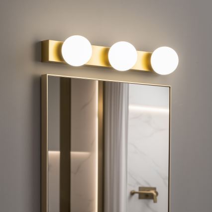 BRILAGI - SET 2x LED Aplică de perete pentru baie HOLLYWOOD 3xLED/3W/230V 39 cm IP44 aurie