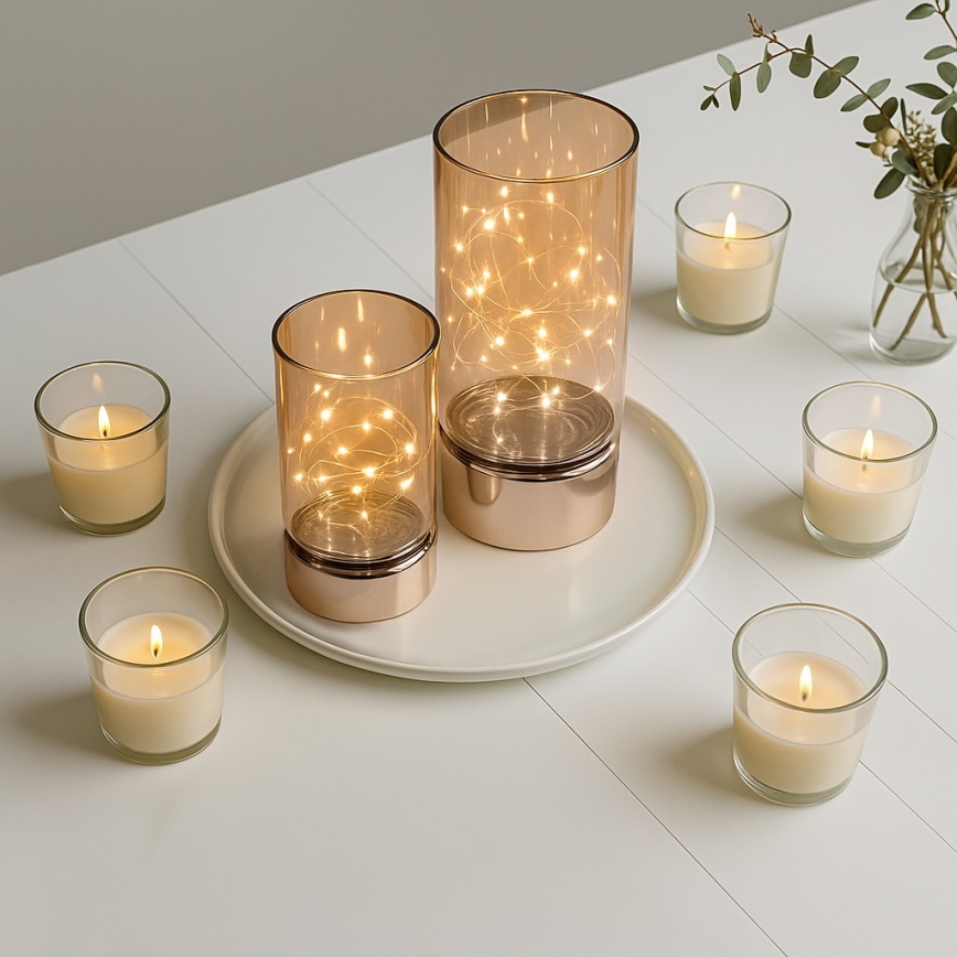 Brilagi - Set 2x decorațiuni de Crăciun cu LED, 3xAA + 2xAA